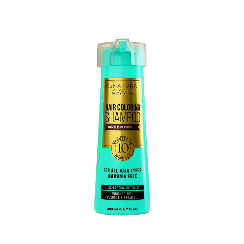 Picture of Conatural Dark Brown Hair Coloring Shampoo 200ml