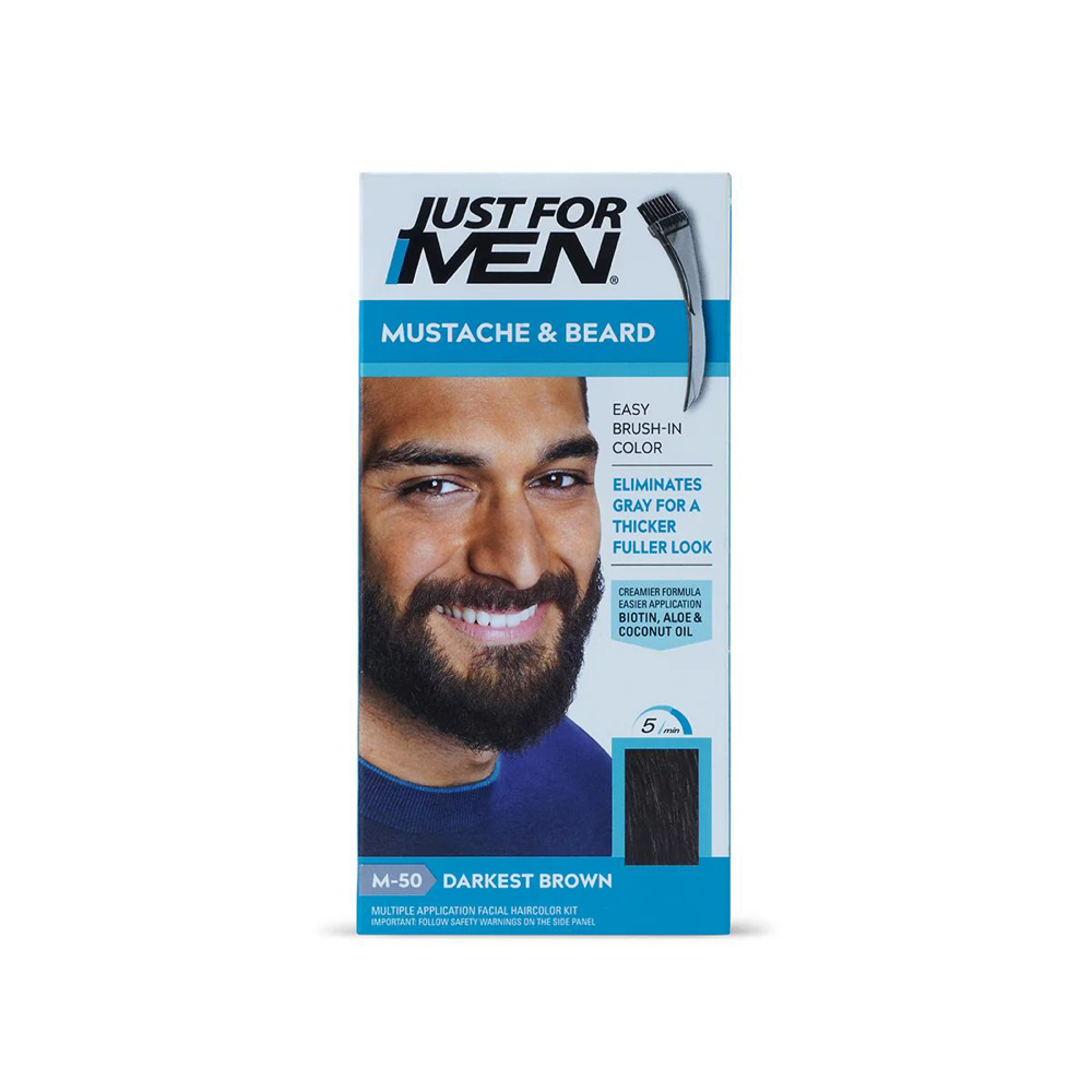 Picture of Just For Men Moustache & Beard Darkest Brown M-50
