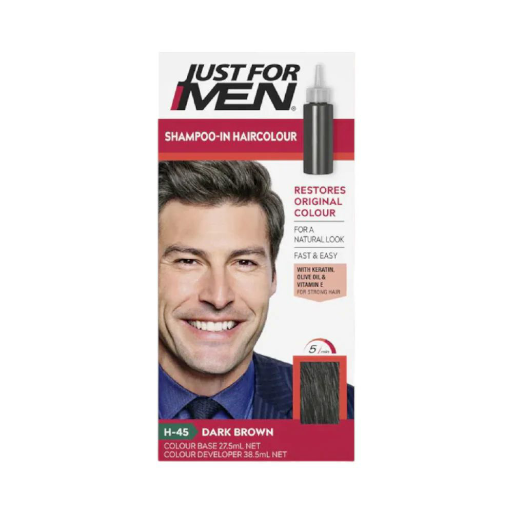 Picture of Just For Men Shampoo Hair Colour Dark Brown H-45