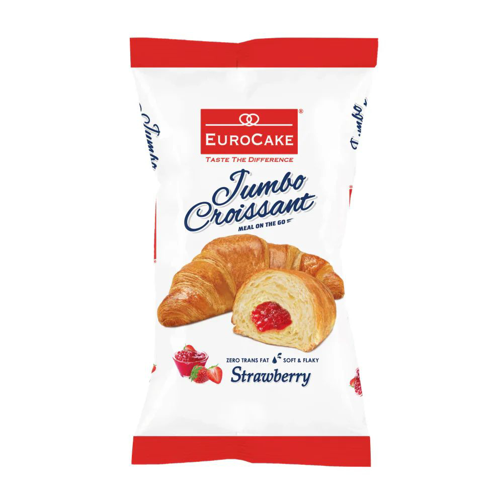 Picture of Euro Bake Strawberry Jumbo Croissant 40gm