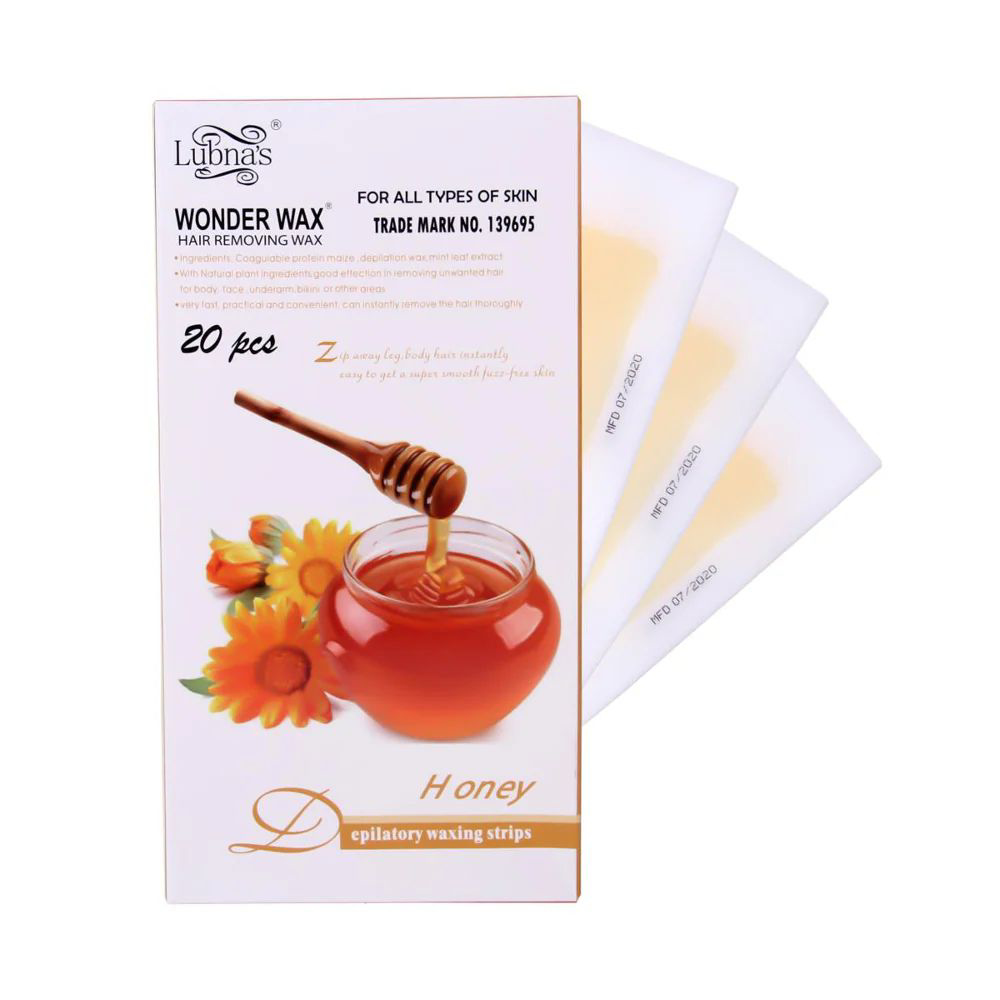 Picture of Lubna's Honey Hair Removing Wax Strips 20Pcs