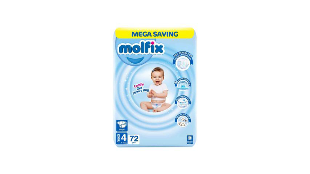 Picture of Molfix Baby Diaper Maxi-4 72pcs