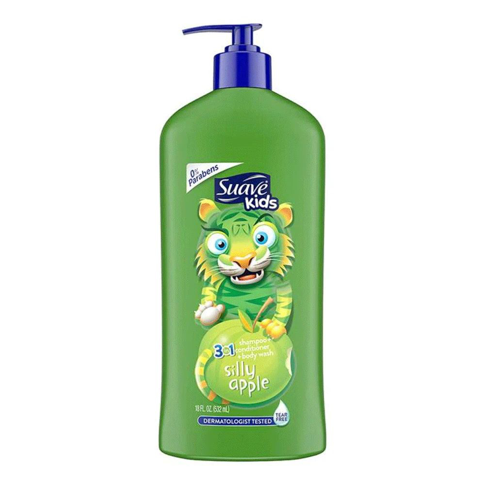 Picture of Suave Kids 3in1 Silly Apple Shampoo 532ml