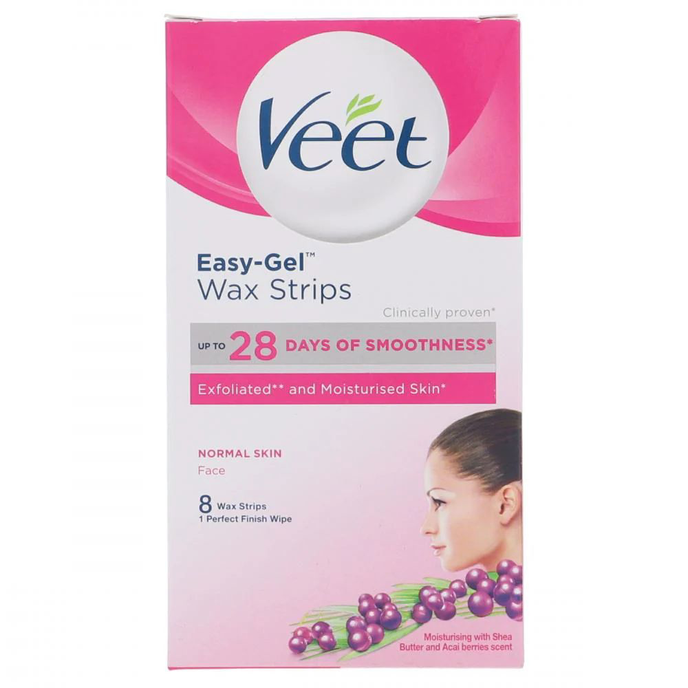 Picture of Veet Easy Gel Face Wax Normal Skin 8 Strips