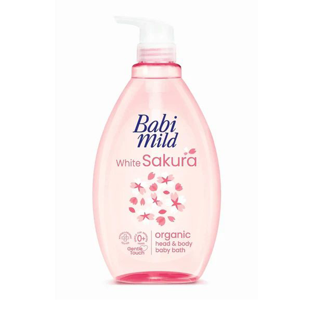 Picture of Babi Mild White Sakura Baby Bath 800ML