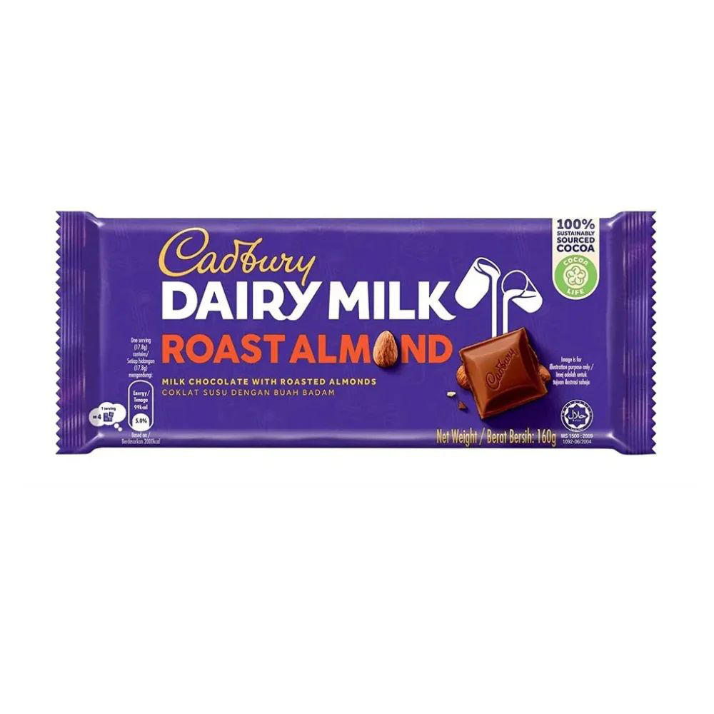 Picture of Cadbury Dairy Milk Roast Almond Chocolate 130gm