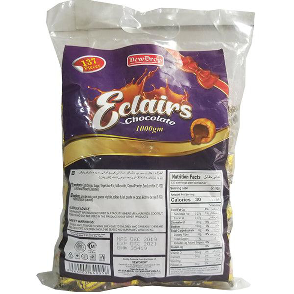 Picture of Dewdrop Eclairs Chocolate 137pcs