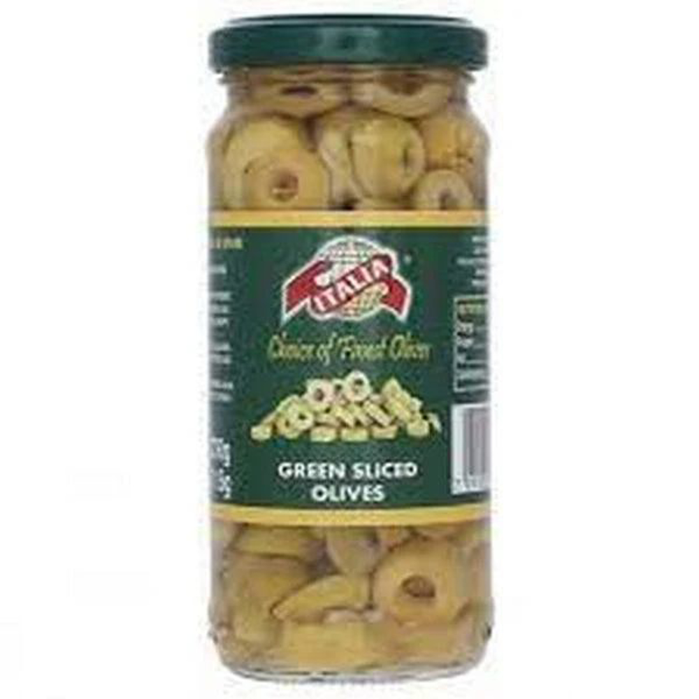 Picture of Italia Green Sliced Olives 450gm
