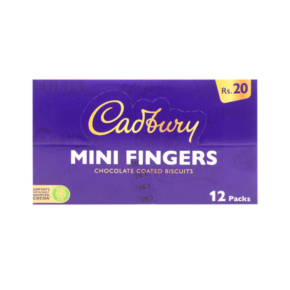 Picture of Lu Cadbury Mini Fingers Coated Biscuits 11gm