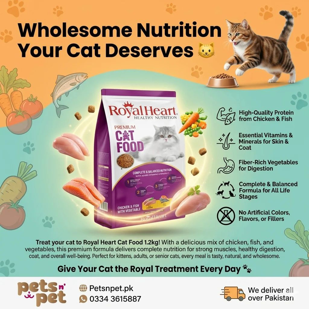 Picture of Royal Heart Premium Cat Food 1.2KG
