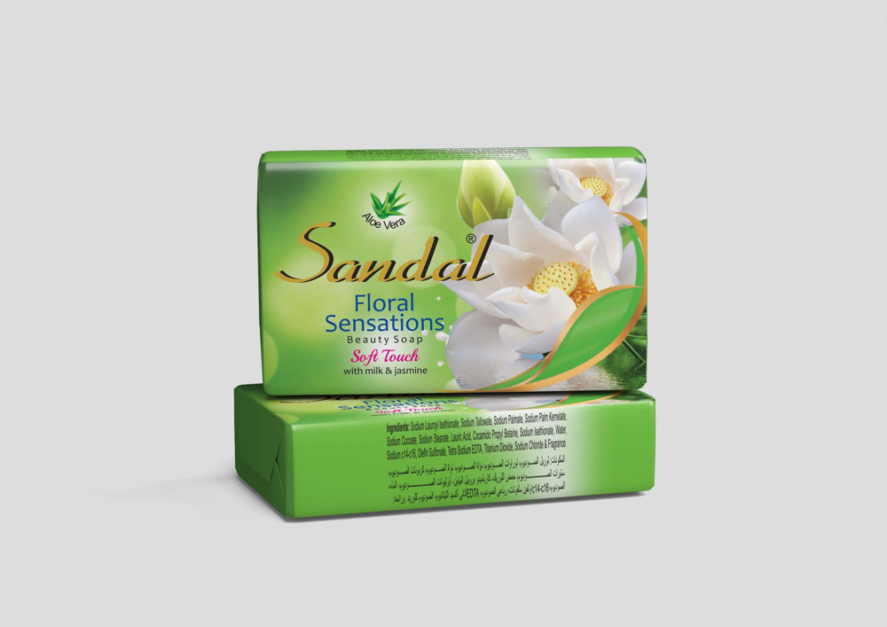 Picture of Sandal Floral Sensation Green Beauty Soap 125GM