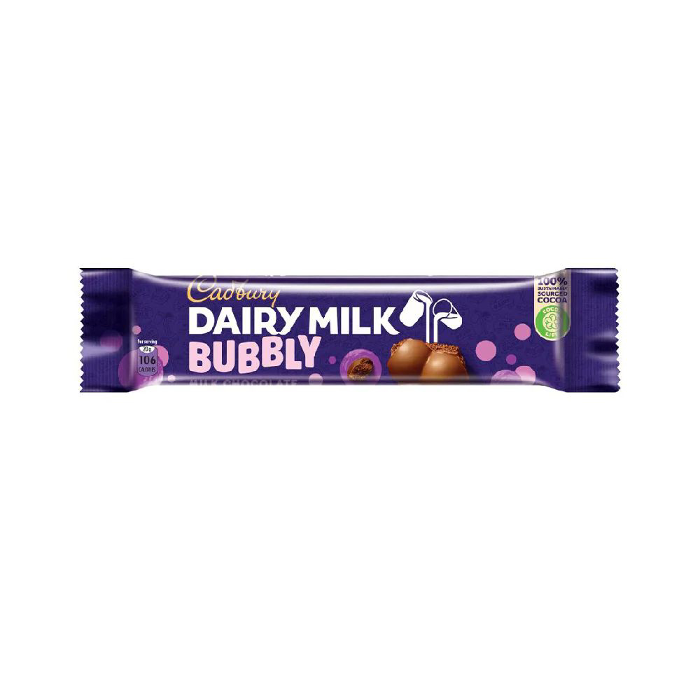 Picture of Cadbury Dairy Milk Bubbly Chocolate 135GM