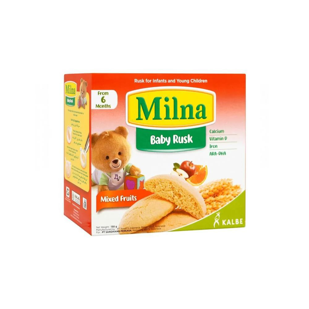 Picture of Milna Baby Rusk Mix Fruit 130gm