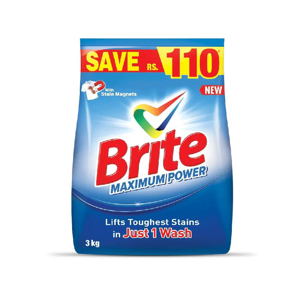 Picture of Brite Washing Powder Maximum Power 3kg