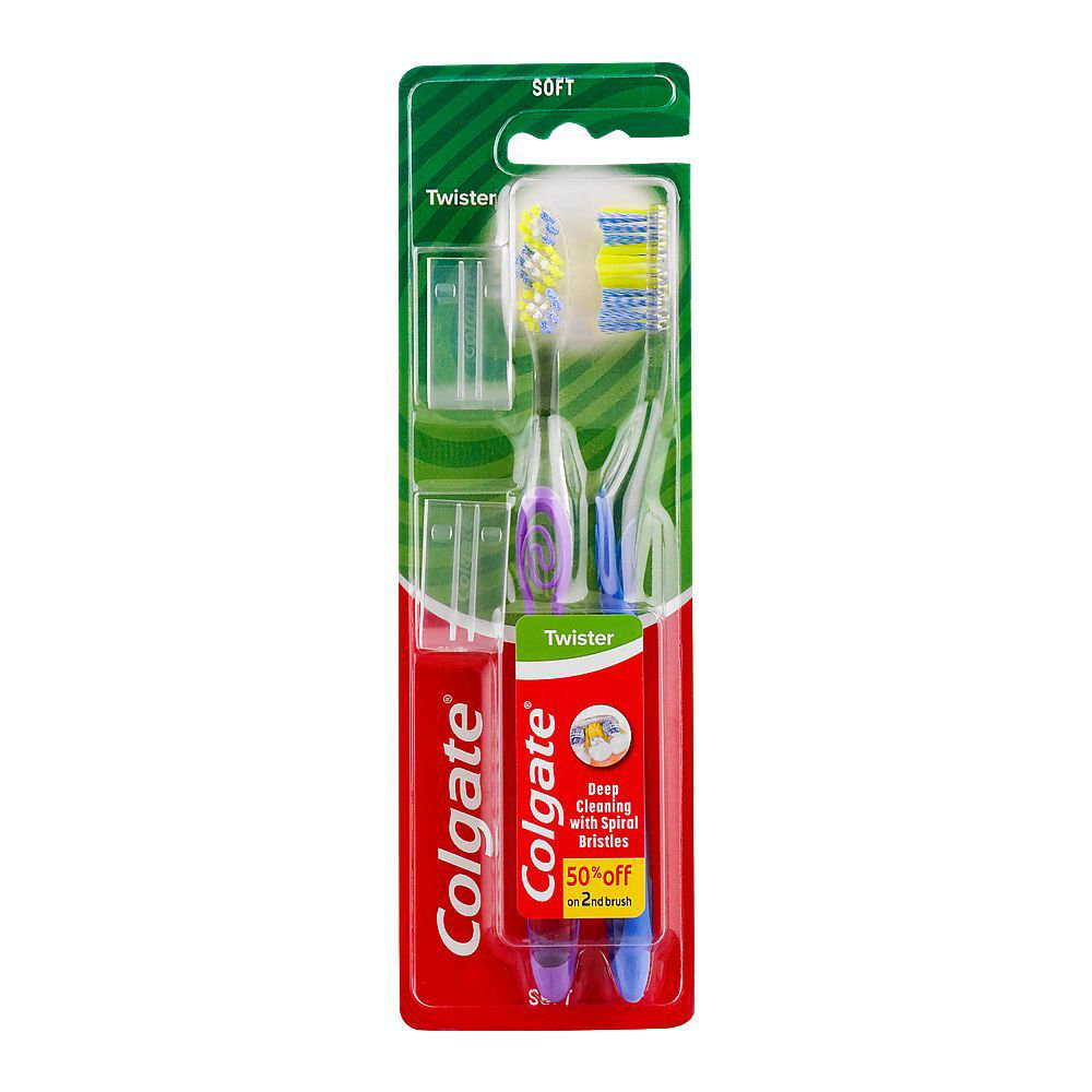 Picture of Colgate Twister Twin Soft Pack Toothbrush