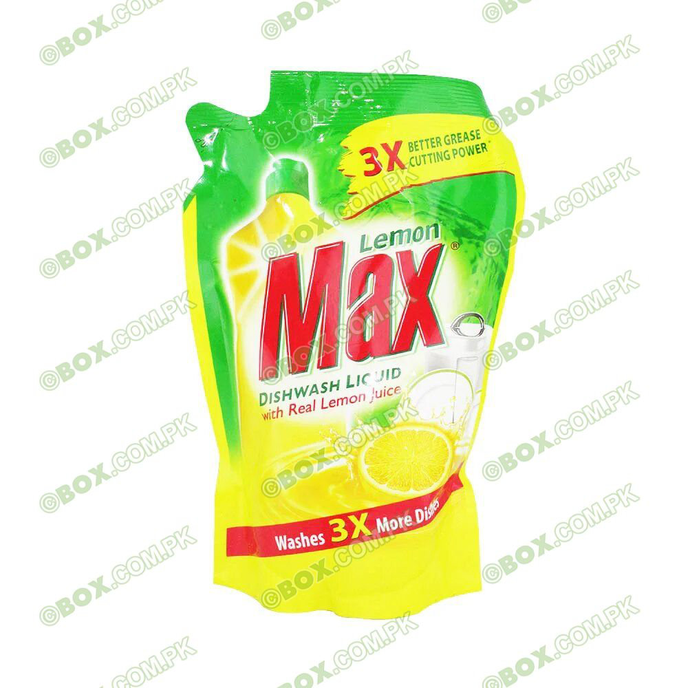 Picture of Lemon Max Dishwash Liquid Cleaner 3x More Dishes 450ml