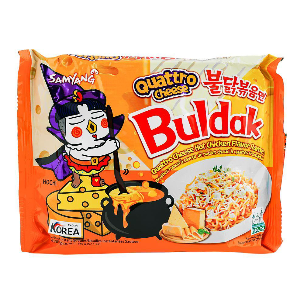 Picture of Buldak Quattro Cheese Hot Chicken Flavor Ramen Noodle 140gm