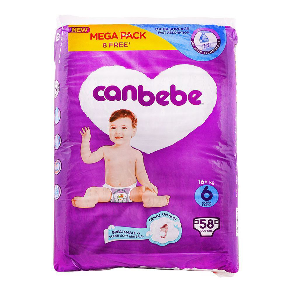 Picture of Canbebe Baby Daiper Xl 6 58pcs
