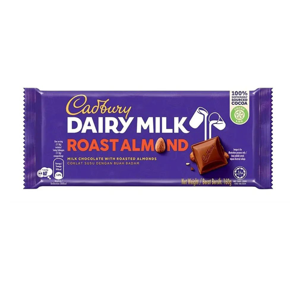 Picture of Cadbury Dairy Milk Roast Almond Chocolate 130gm