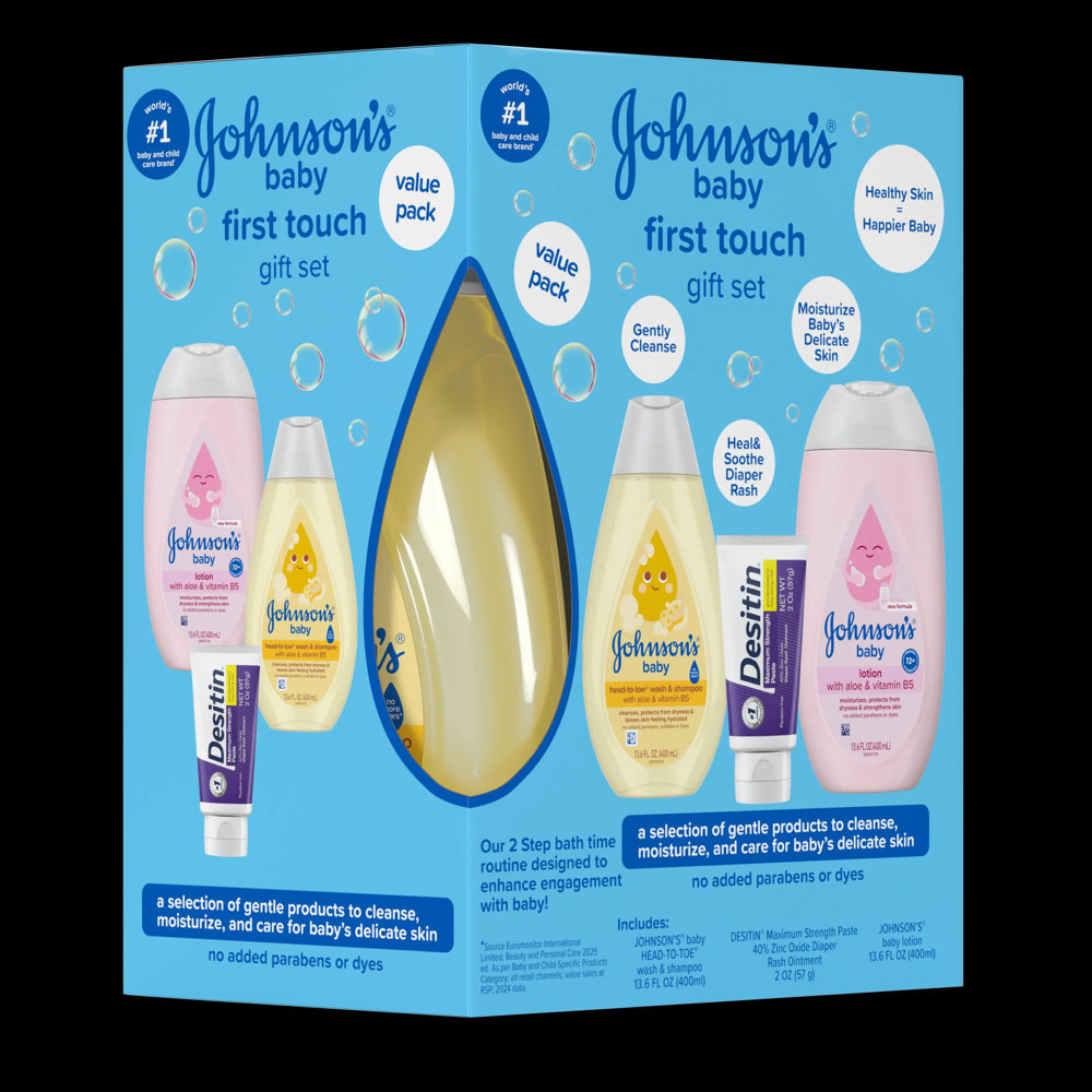 Picture of Johnson Baby Gift Set 6 In1 Blue