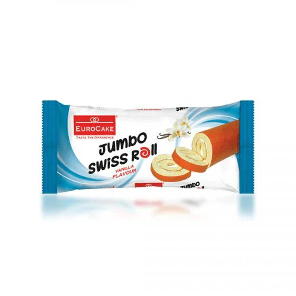 Picture of Eurocake Vanilla Jumbo Swiss Roll 50GM