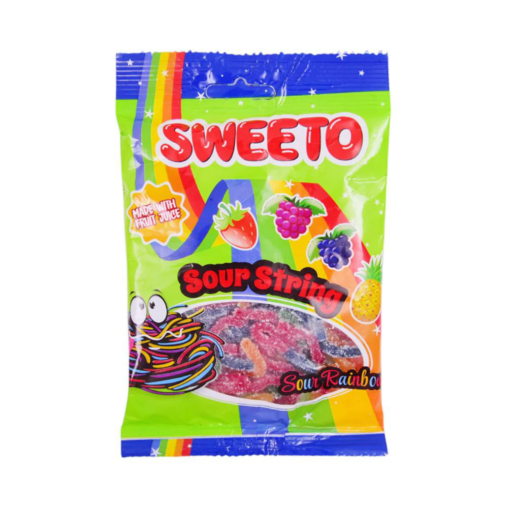 Picture of Sweeto Extra Sour Rainbow Belts Jelly 80GM
