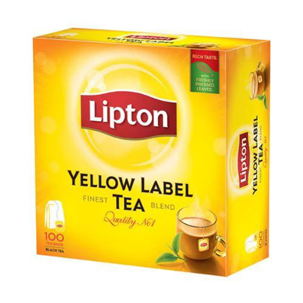 Picture of Lipton Yellow Label 100 Tea Bags 200GM