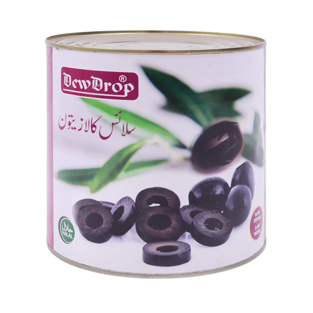 Picture of Dew Drop Sliced Black Olives 3KG