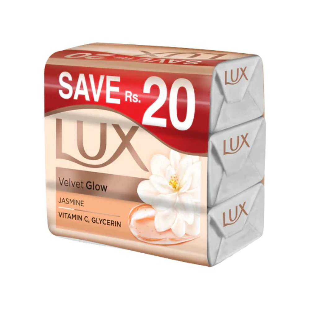 Picture of Lux Velvet Glow White Trio Pack Soap125GM