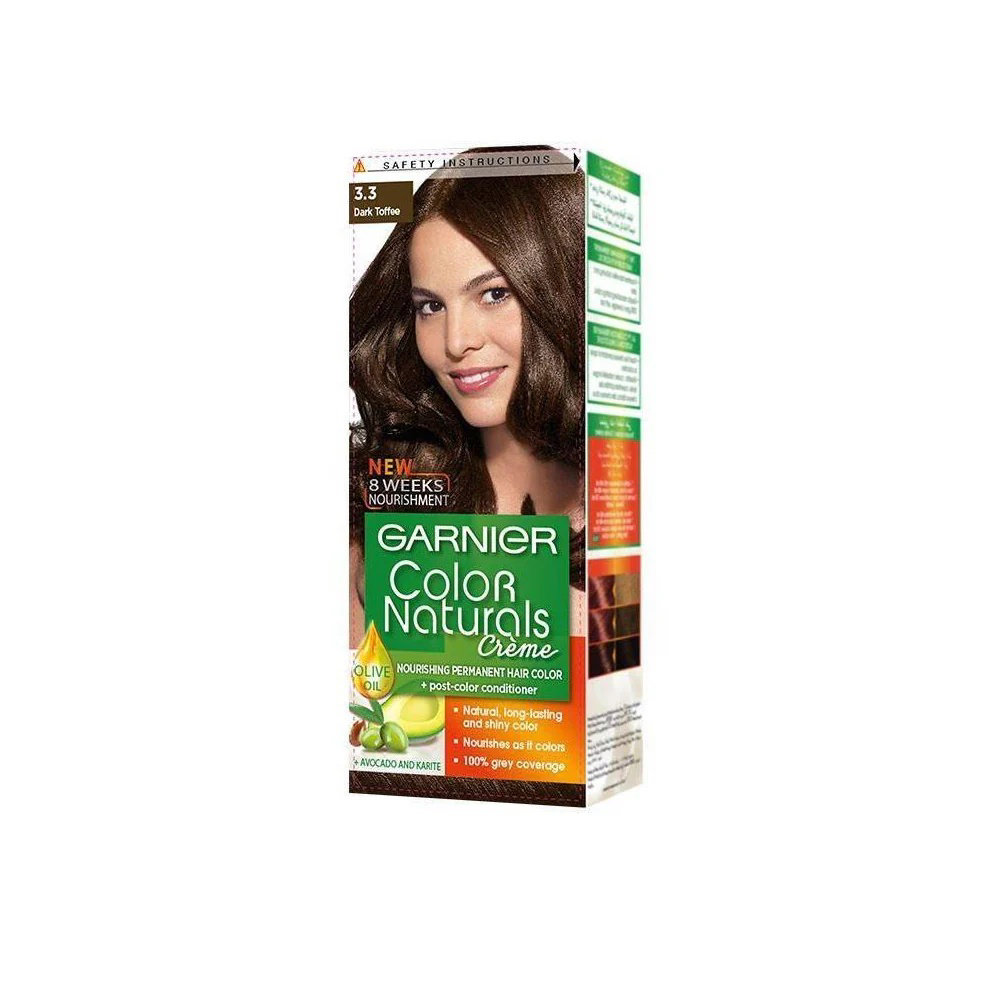 Picture of Garnier Hair Color Creme 3.3 Toffee Brown Black