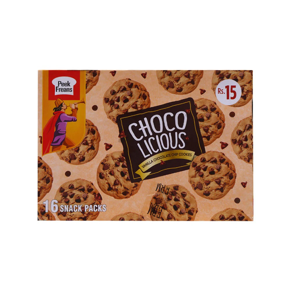 Picture of Peek Freans Choco Licious Chocolate Chip Cookies 12GM