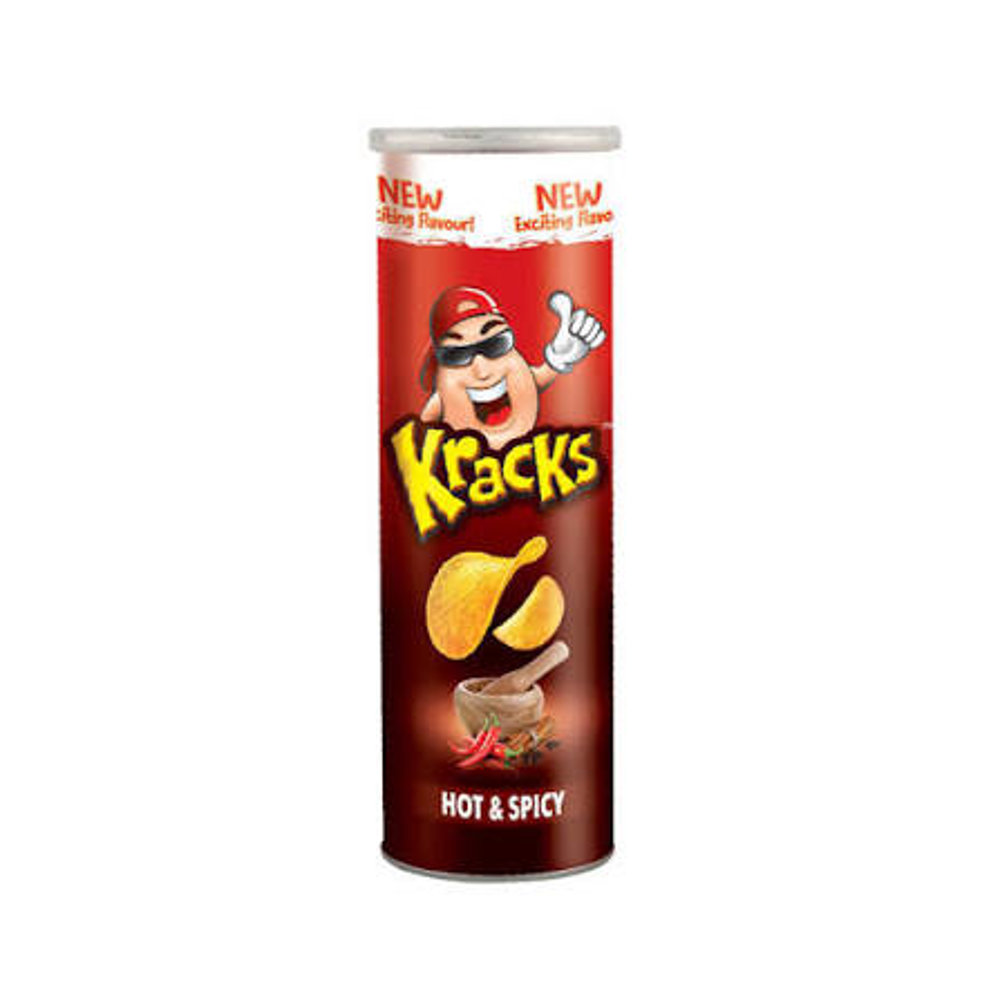 Picture of Kracks Hot & Spicy Potato Chips 110GM