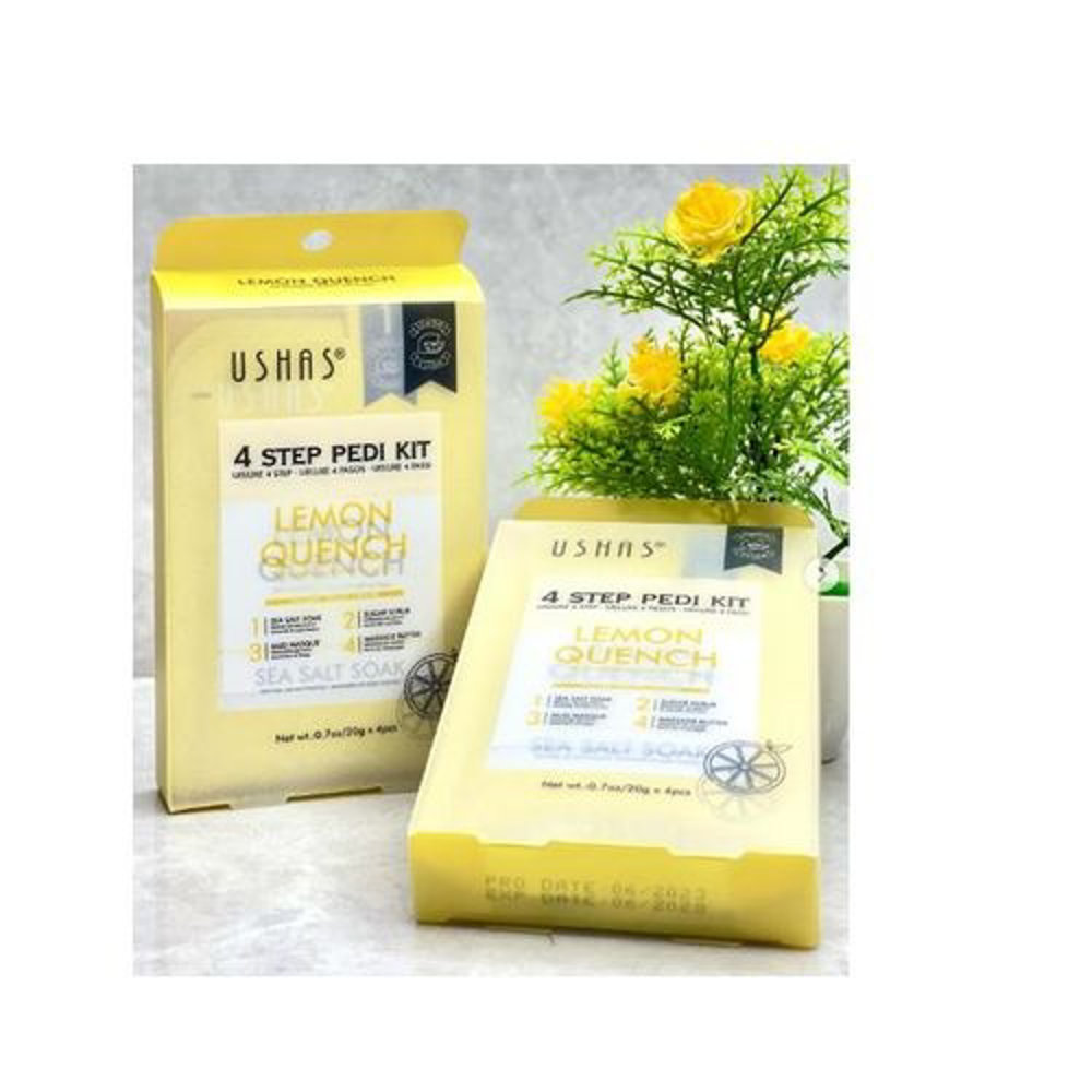 Picture of Ushas 4 Step Pedi Kit Lemon Quench 