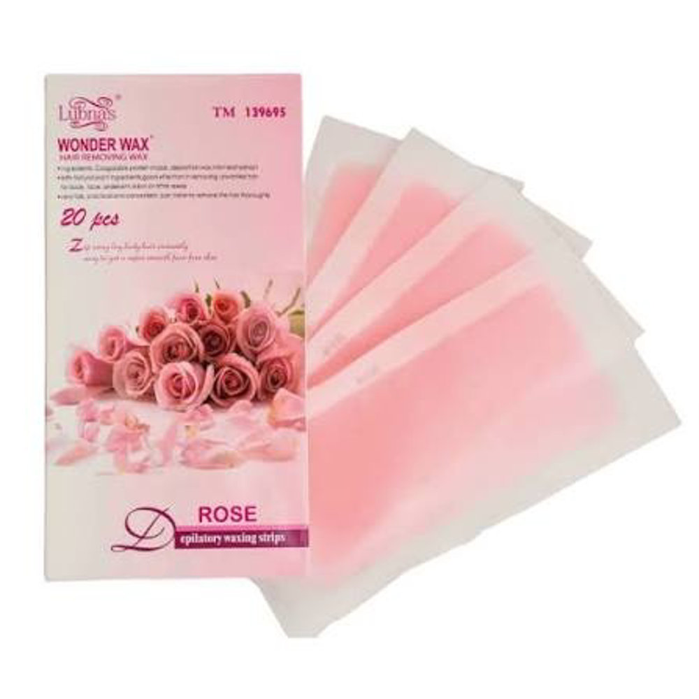 Picture of Lubna's Rose Hair Removing Wax Strips 20Pcs