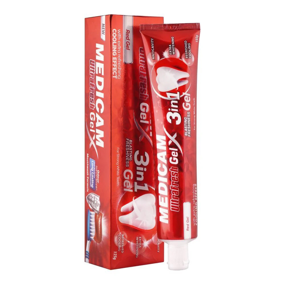Picture of Medicam Ultra Fresh Red Gel 3in1 Tooth Paste 75gm