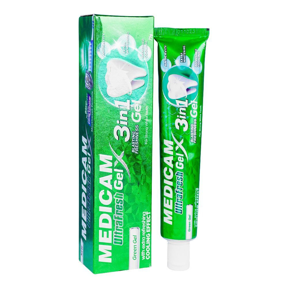 Picture of Medicam Ultra Fresh Green Gel 3 In1 75gm