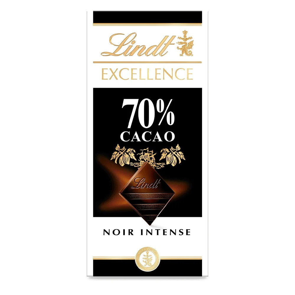 Picture of Lindt 70% Cocoa Intense Dark Chocolate 100GM