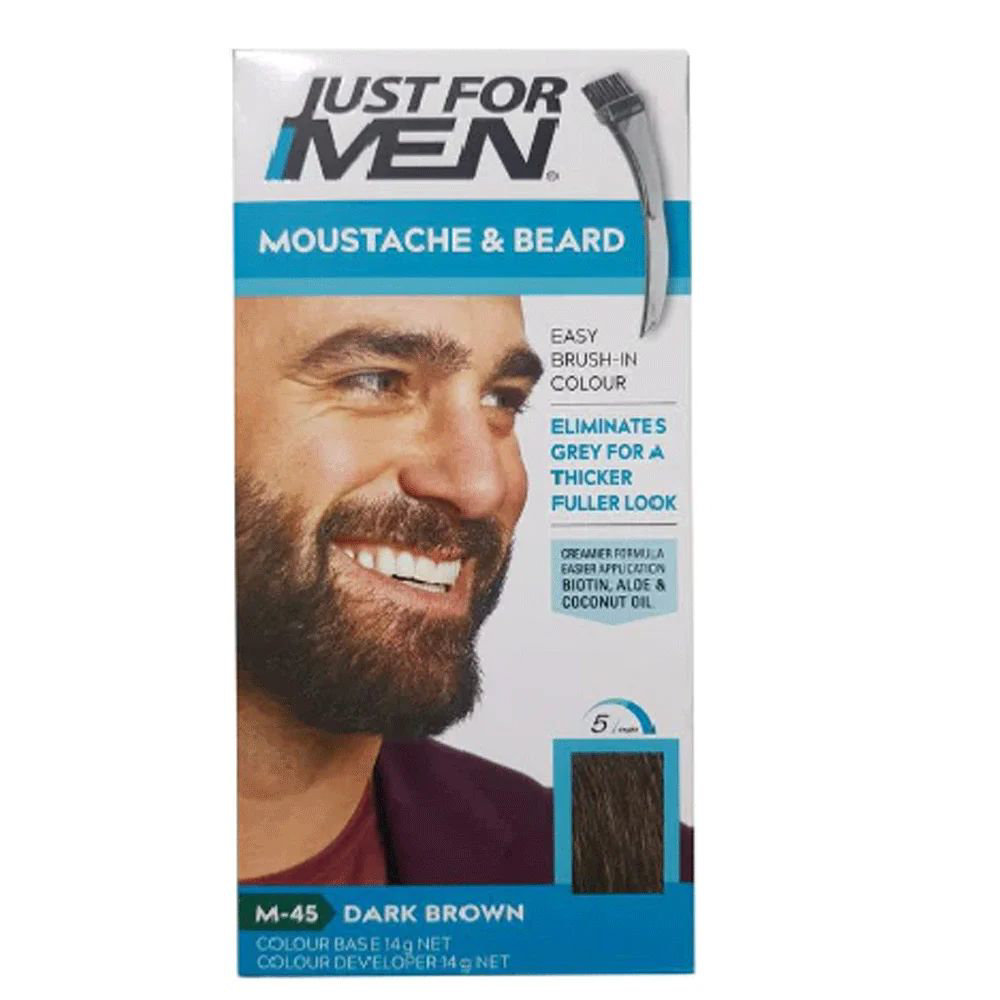 Picture of Just For Men Moustache & Beard Dark Brown M-45