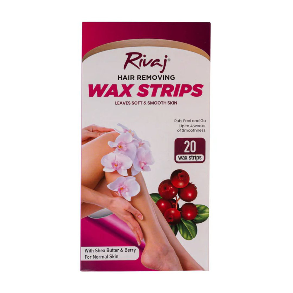 Picture of Rivaj Hair Removing Wax Strips  With Shea Butter & berry 20S