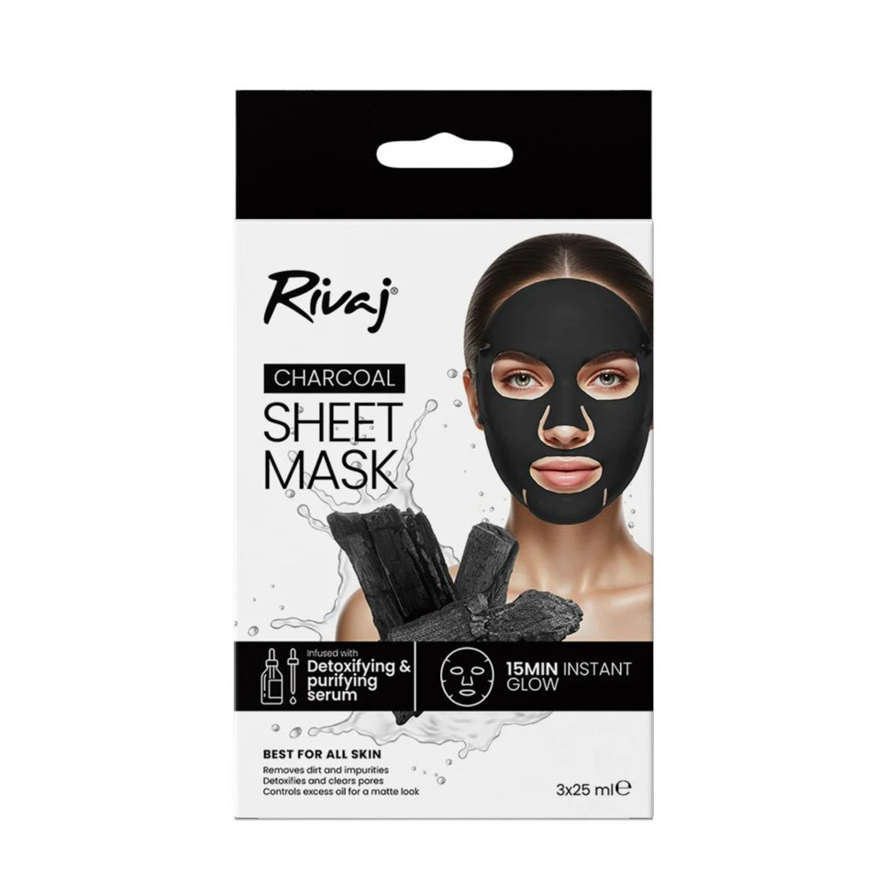 Picture of Rivaj Charcoal Sheet Mask 25ML