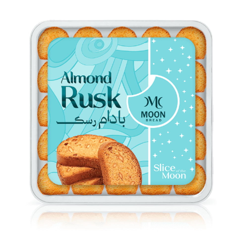 Picture of Moon Bread Almond Rusk Box 340GM