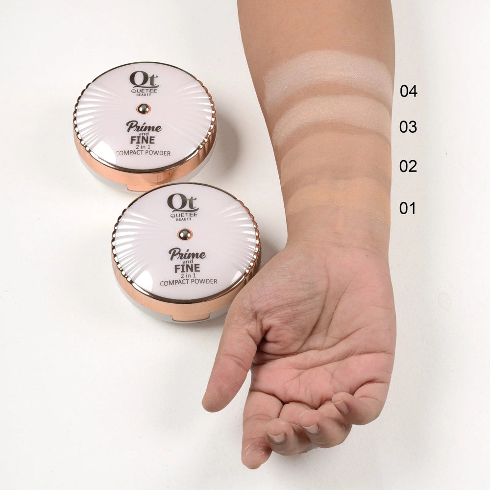 Picture of Quetee Beauty Prime & Fine 2In 1 Whitening Compact Powder 18GM