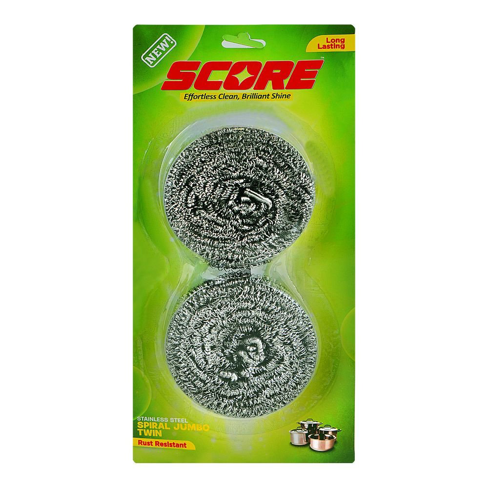 Picture of Score Stainless Steel Spiral Jumbo Twin Pack 