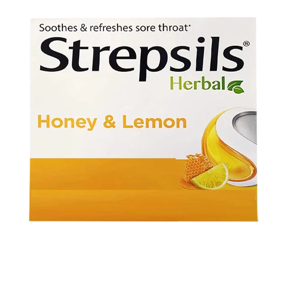Picture of Strepsils Herbal Honey Lemon 24Strips 
