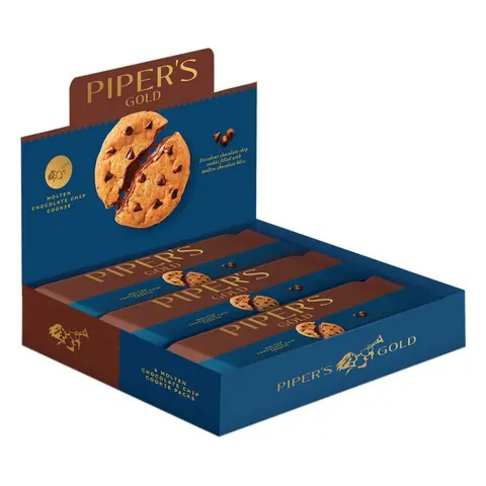 Picture of Piper's Gold Molten Chocolate Chip Cookie 48GM