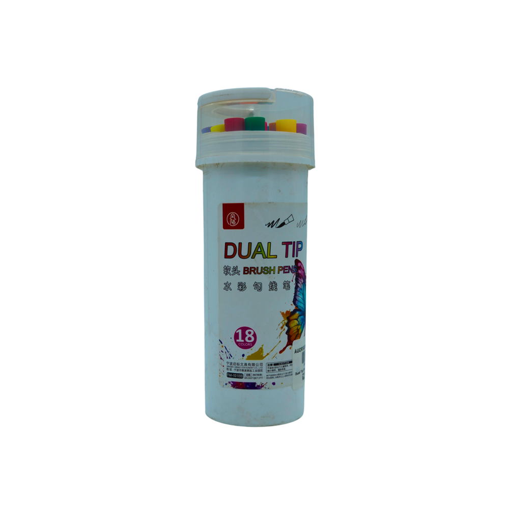 Picture of Dual Tip Brush Pen 18Pcs FM-1018-18