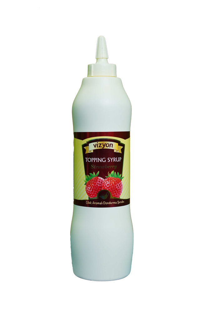 Picture of Vizyon Topping Syrup Strawberry 1KG