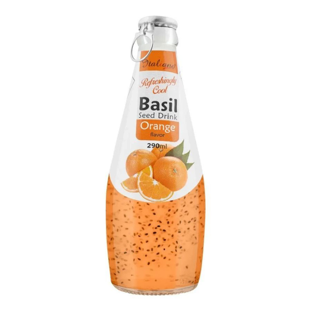 Picture of Eazu Orange Flavoured Basil Seed Drink 290ml