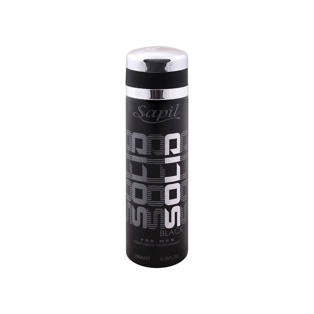 Picture of Sapil Solid Black Body Spray For Men 200ml