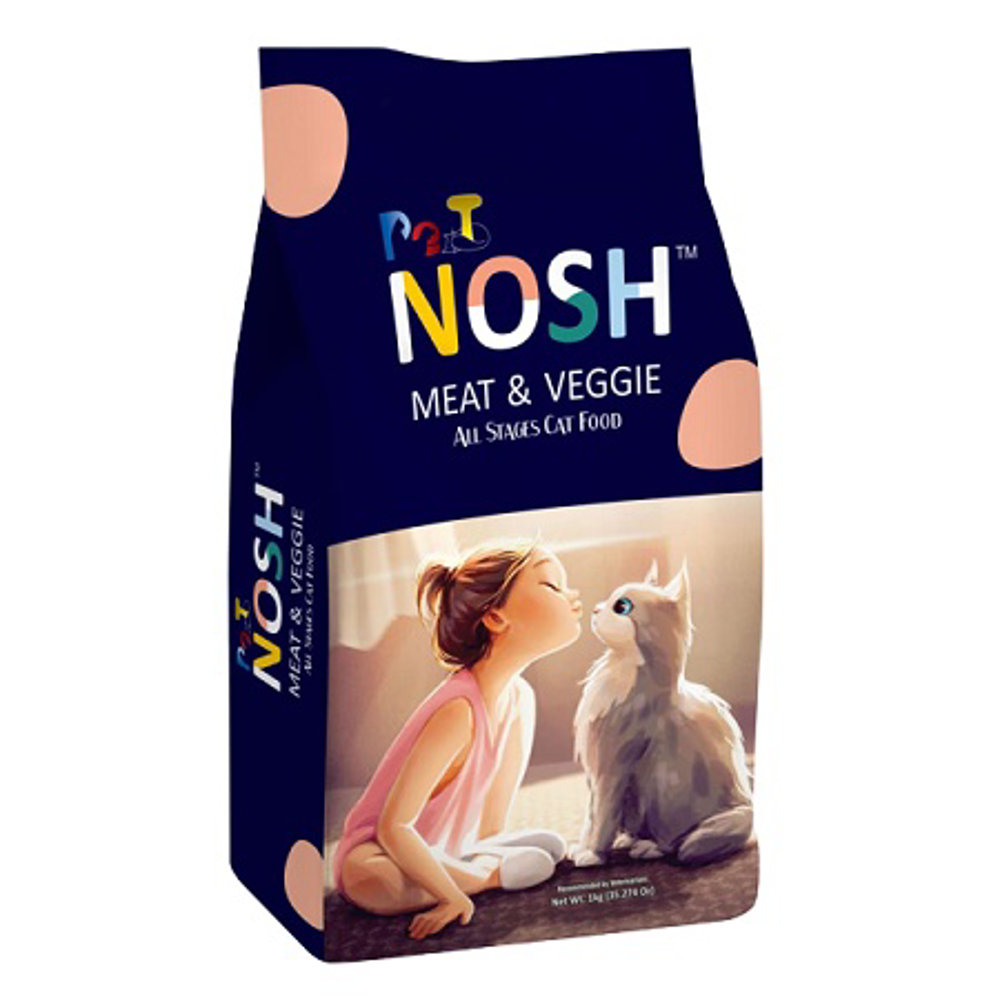 Picture of Nosh Meat & Veggie All Stages Cat Food 400gm